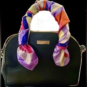 Kate Spade New York Laurel Way leather Reiley satchel with scarf